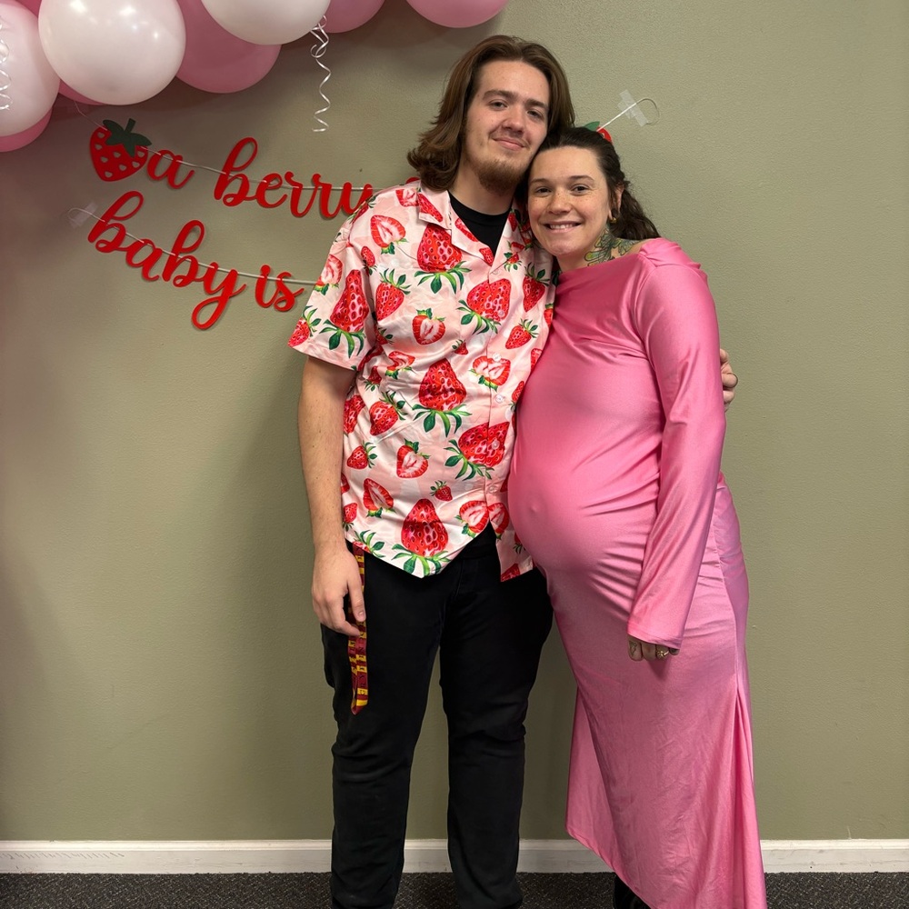 Pink Maternity Dress